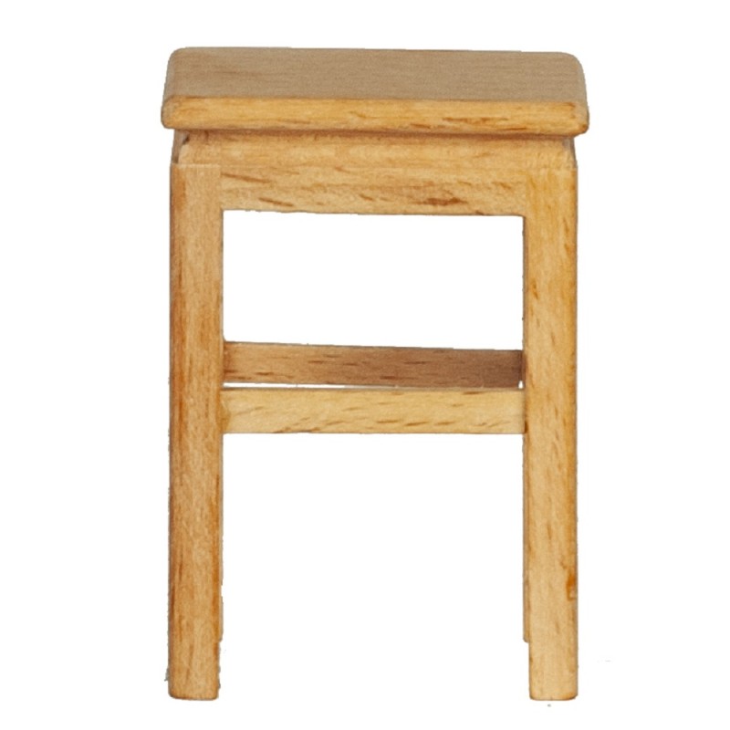 Dolls House Bare Wood Breakfast Bar High Stool Miniature Kitchen Cafe Furniture