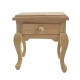 Dolls House Bare Wood Queen Ann Side End Table Miniature Living Room Furniture