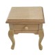 Dolls House Bare Wood Queen Ann Side End Table Miniature Living Room Furniture