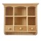 Dolls House Bare Wood Wall Cabinet Display Unit Miniature Kitchen Furniture 1:12