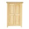 Dolls House Bare Wood Modern Wardrobe Miniature Bedroom Furniture 1:12 Scale