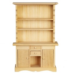 Dolls House Bare Wood Hutch Dresser Miniature Dining Room Furniture 1:12 Scale