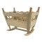 Dolls House Bare Wood Rocking Cradle Crib Miniature Unfinished Nursery Furniture