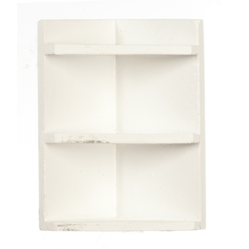 Dolls House White Corner Wall Shelf Miniature 1:12 Scale Accessory