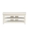 Dolls House Modern White Low TV Cabinet Stand Miniature Living Room Furniture 