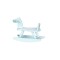 Dolls House Sit On Blue Rocking Horse Toy Shop Nursery Accessory 