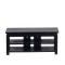 Dolls House Modern Black Low TV Cabinet Stand Miniature Living Room Furniture 