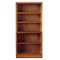 Dolls House Walnut Wooden Shelf Unit Bookcase Miniature Study Shop Furniture