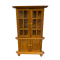 Dolls House Walnut Corner China Cabinet Miniature Living Dining Room Furniture