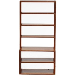 Dolls House Walnut Shop Fitting Shelf Display Unit Miniature Store Furniture 1:12