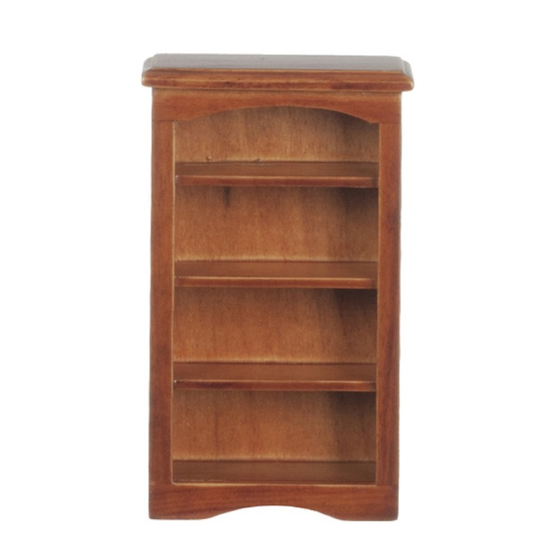 Dolls House Walnut Wooden Small Shelf Bookcase Miniature 1:12 Scale Furniture