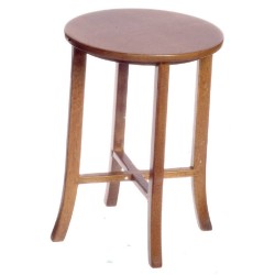 Dolls House Walnut Tall Round Table Miniature Pub Bar Cafe Dining Furniture Dolls House Walnut Tall Round Table Miniature Pub Bar Cafe Dining Furniture