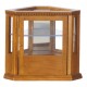 Dolls House Walnut Corner Display Counter Shop Fitting Miniature Store Furniture