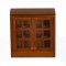 Dolls House Walnut Double Wall Cabinet Display Unit 1:12 Kitchen Furniture
