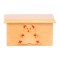 Dolls House Teddy Bear Toy Box Chest Ottoman Light Oak Nursery Furniture