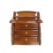 Dolls House Walnut Wood Bedside Chest Nightstand Miniature Bedroom Furniture
