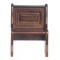 Dolls House Walnut Nook Trestle Chair Single Kitchen Dining Room Furniture