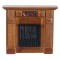 Dolls House Miniature Small Walnut Wood Elizabeth Fireplace 1:12 Scale