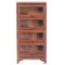 Dolls House Barristers Bookcase 4 Glass Doors Miniature Study Office Furniture 