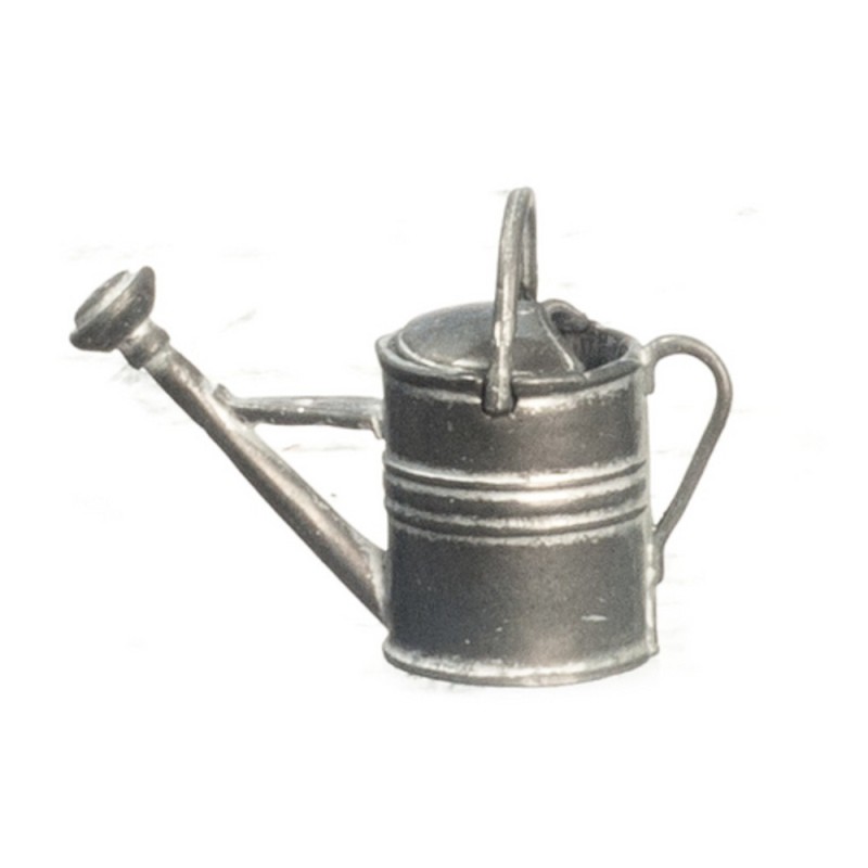 Dolls House Galvanised Metal Watering Can Miniature Garden Accessory