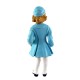 Dolls House 1950's Girl in Hat Coat & Muff Miniature Resin People 1:12 Scale