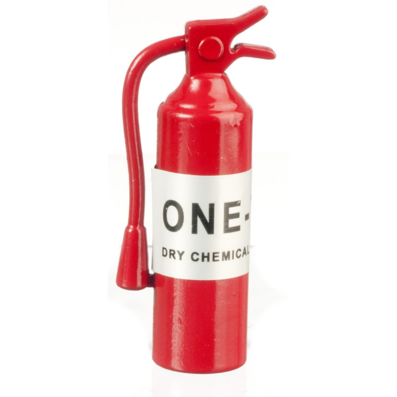 Dolls House Miniature 1:12 Scale Accessory Shop Shed Pub Red Fire Extinguisher