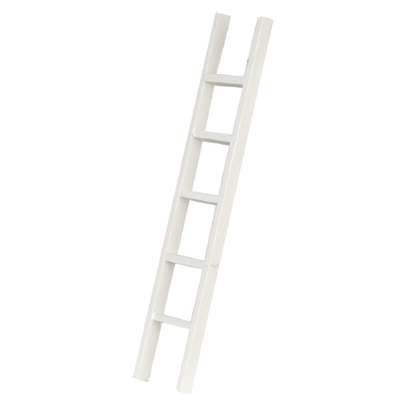 Dolls House White Straight Step Ladder 6 inch Miniature Accessory