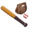 Dolls House Baseball Bat Glove & Ball Miniature Games Accessory 1:12 Scale