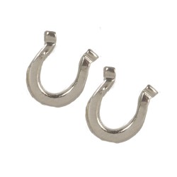Dolls House Silver Horseshoes Equestrian Wedding Horse Shoe Miniature Accessory