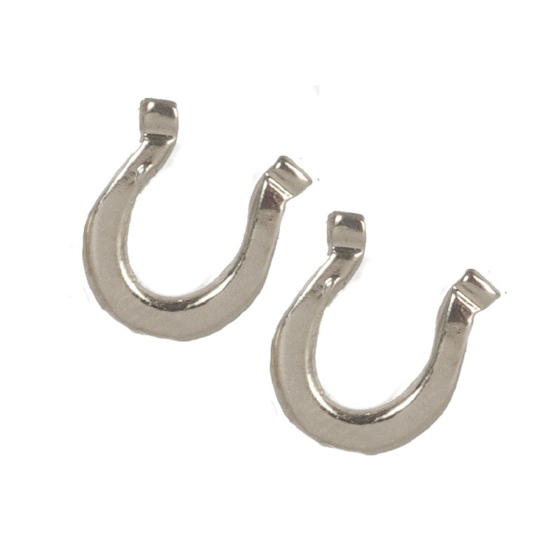 Dolls House Silver Horseshoes Equestrian Wedding Horse Shoe Miniature Accessory