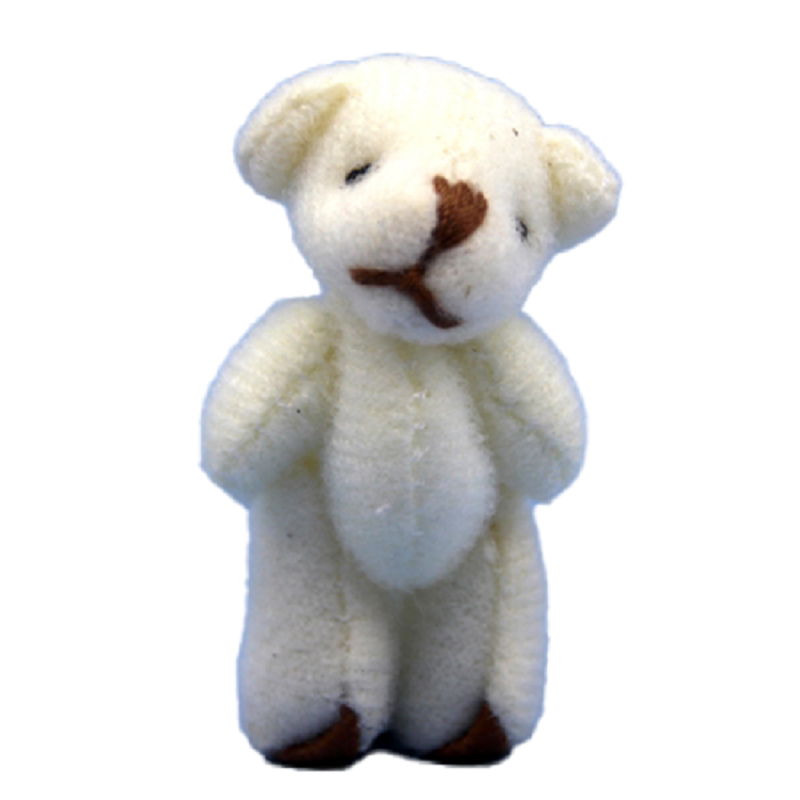 Dolls House Large White Teddy Bear Miniature Cuddly Toy Nursery Shop Accessory