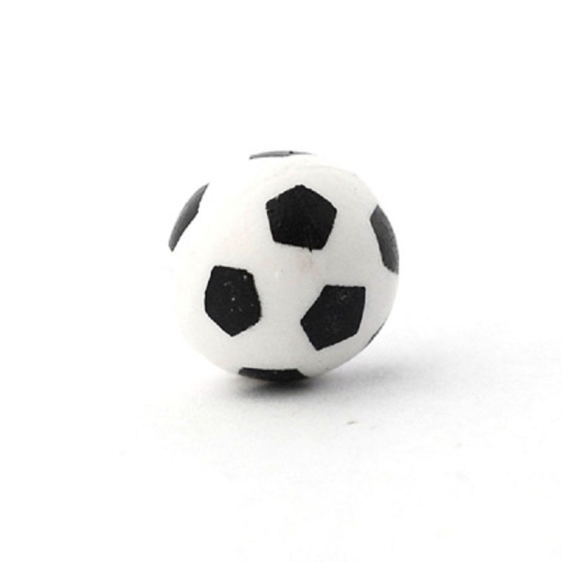 Dolls House Soccer Football Miniature Toy Shop Garden Game Black & White Ball