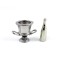 Dolls House Silver Champagne Bottle & Wine Cooler Bucket Dining Room Accessory