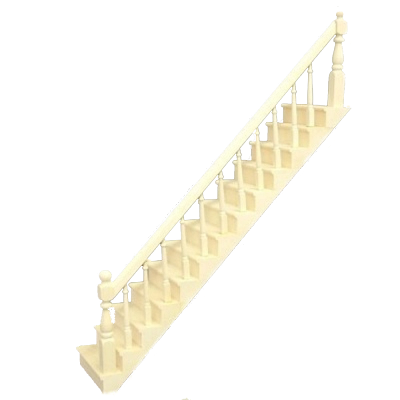 Dolls House Staircase with Curved Bannister Kit Miniature Stairs DIY Builders