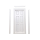 Dolls House White 6 Panel Interior Door Miniature Builders DIY Accessory 1:12