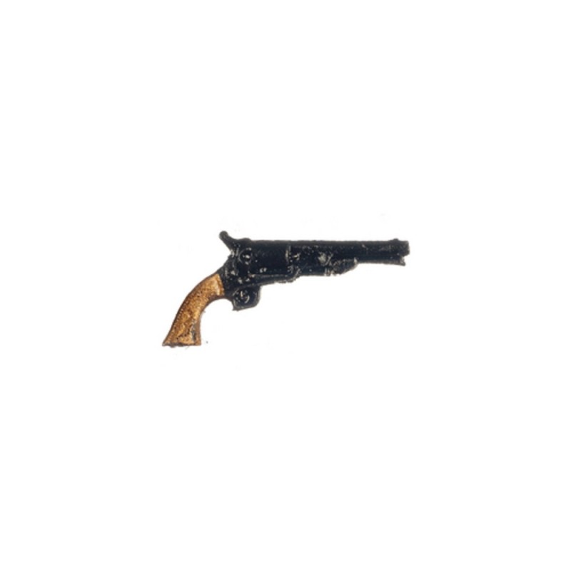 Dolls House Navy Colt Pistol 1860 Miniature 1:12 Ornament Accessory 