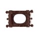 Dolls House Brown Metal Ornate Mirror Artisan Miniature Accessory 1:12 Scale