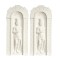 Dolls House 2 Roman Soldier Niches Wall Decor Panals Miniature Garden Accessory