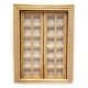 Dolls House Bare Wood Internal Double French Doors 1:24 Half Scale DIY Builders