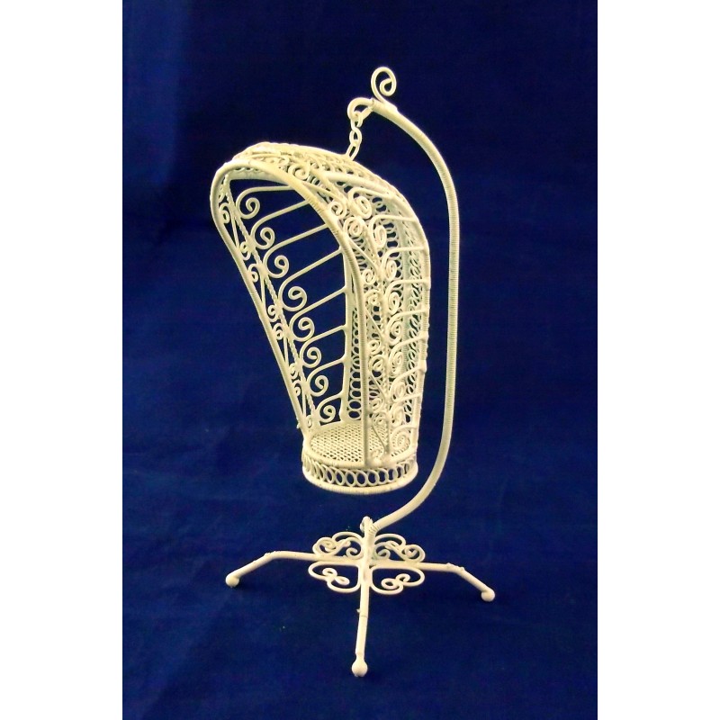 Wire discount basket chair