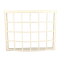 Dolls House White Plastic Georgian Bay Bow Window 24 Pane 1:24 Scale
