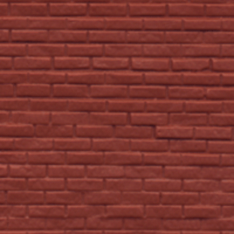 Dolls House Rough Red Brick Sheet Miniature 1:24 Moulded Plastic