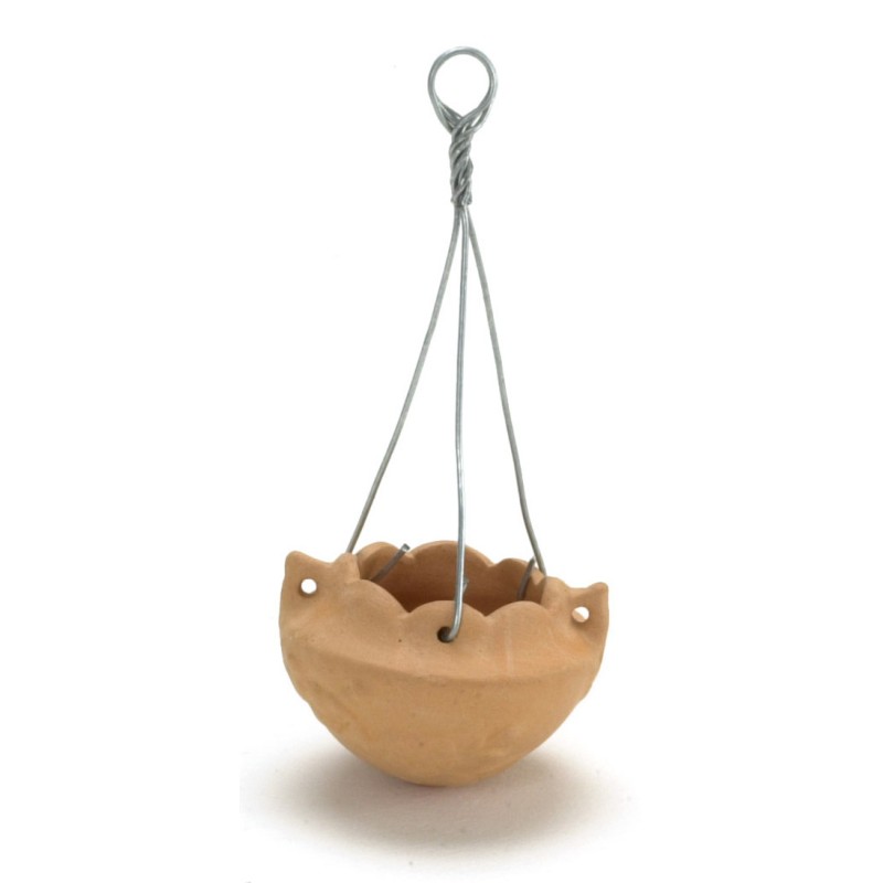 Dolls House Terracotta Hanging Plant Pot Planter Miniature Garden Accessory