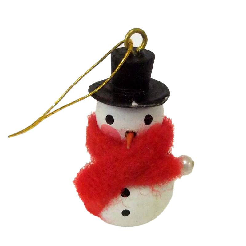Dolls House Snow Man Miniature Christmas Tree Ornament Decoration Accessory