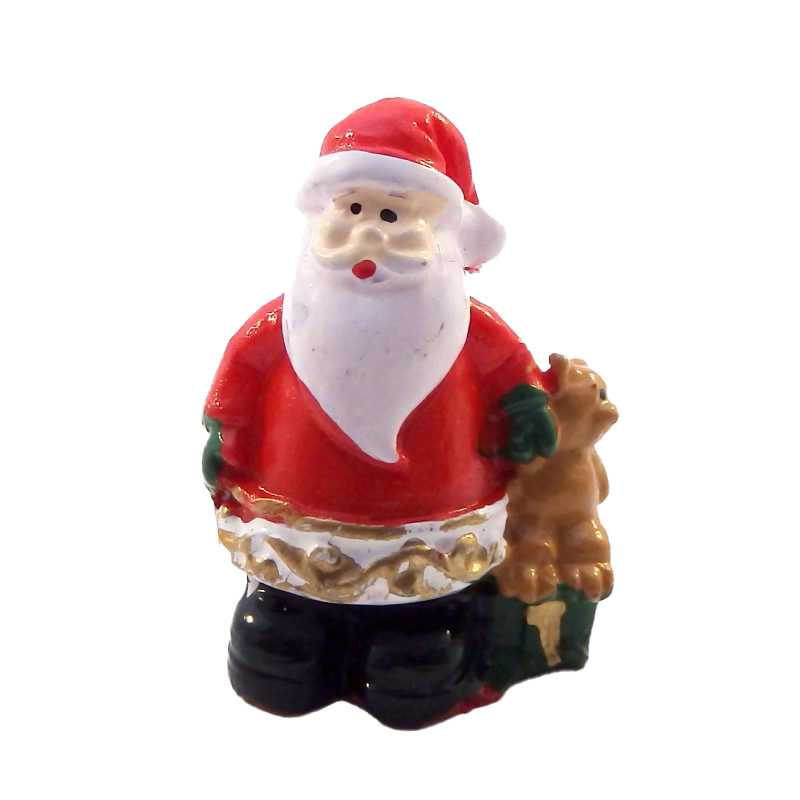 Dolls House Santa Claus Ornament Miniature Father Christmas Cake Accessory