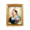 Dolls House Miniature Queen Victoria Portrait Picture in Gold Frame