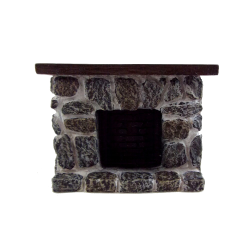 Dolls House 1:12 Scale Miniature Furniture Resin Stone Fieldstone Fireplace