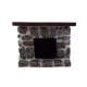 Dolls House 1:12 Scale Miniature Furniture Resin Stone Fieldstone Fireplace