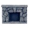 Dolls House Miniature 1:12 Scale Furniture Resin Grey Stone Fieldstone Fireplace