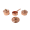 Dolls House Miniature Kitchen Accessory Copper Saucepan Pan Set